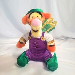 Disney Store Exclusive Tigger Xmas Elf Winnie The Pooh Plush Stuffed Animal 13"